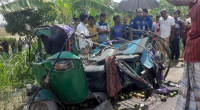 Four killed as truck hits auto-rickshaw in Naogaon